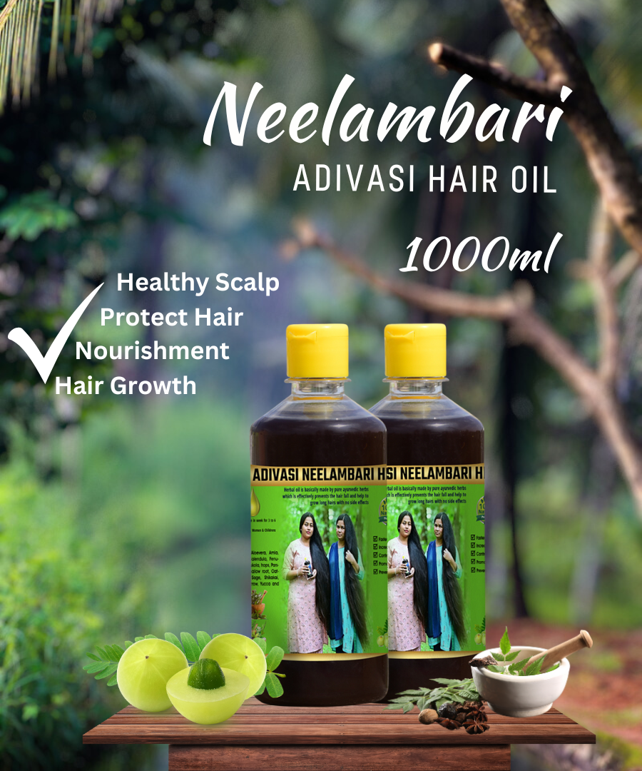 Adivasi Neelambari herbal hair oil Buy 1000ML full Corse 📦